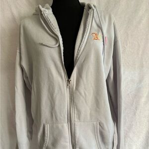 Angel Oversized Boyfriend Zip-Up Hoodie